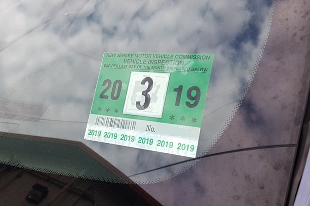 NJ Car Inspection Sticker - Photo: Chris Coleman