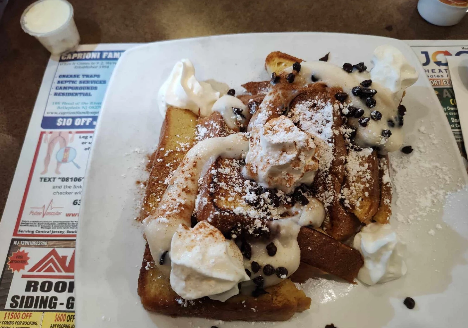 Cannoli French Toast at Maurice River Diner