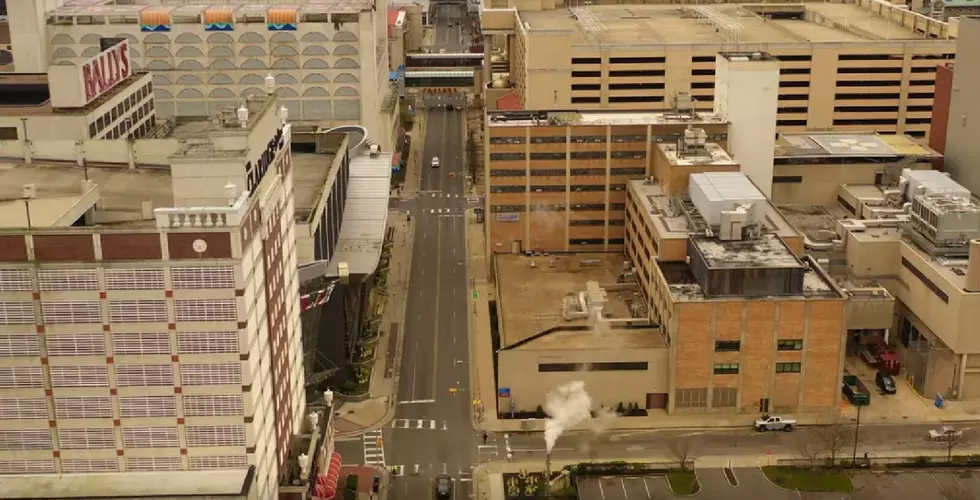 Drone Footage Shows Empty Atlantic City Streets and Boardwalk